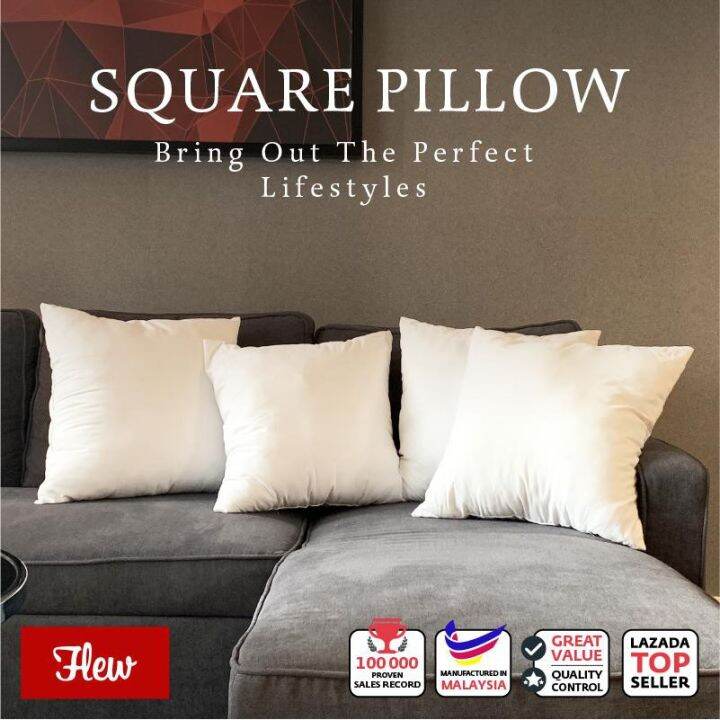 Hot sale ♂Flew Square Pillow For Multiple Sizes Cushion Insert 40CM80CM Bantal Segi Empat Lazada