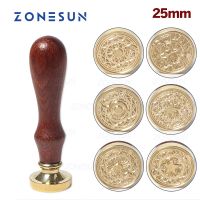 ❈▩✟ ZONESUN Badge Totem Seal Stamp with wood Handle for Gift Packing Letter Envelopes Parcels Wedding Invitations