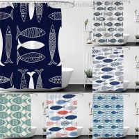 【CW】◇❧  Abstract Shower Curtain Designer Facilities Fabric Cortina