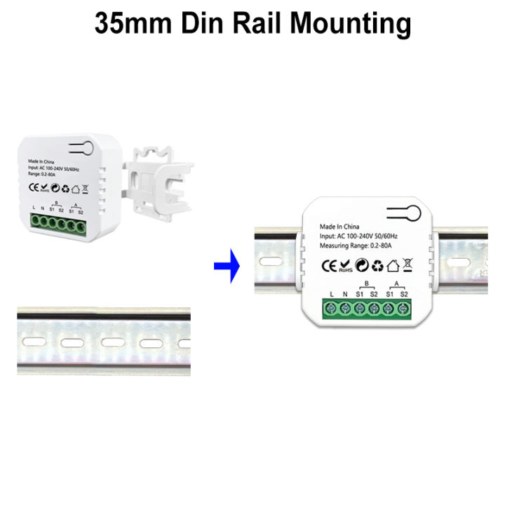 tuya-สมาร์ทสองทาง-wifi-energy-meter-bidirection-12ช่องพร้อม-clamp-app-monitor-พลังงานแสงอาทิตย์ที่ผลิตและใช้พลังงาน110v-240v