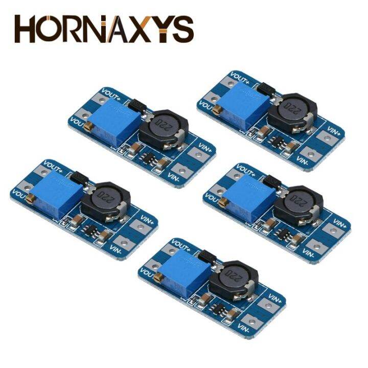 โมดูลแปลงไฟ MT3608 DC-DC DC,โมดูลแปลงไฟเพิ่มกำลังไฟ2A องศาใช้ไฟ2V-24V ...