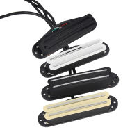 FLEOR 1PCS Hot Rails Pickup Dual Rail Humbucker Pickup เซรามิค4ตัวนำกีตาร์ไฟฟ้าอะไหล่,สีขาว/สีดำ/ สีเหลืองเลือก