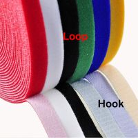 ][[ 2Meters/Roll 20Mm Self-Adhesive Hooks Tape Hook And Loop Adhesive Loops Nylon Reusable Adhesive Fastener Tape Cable Ties DIY