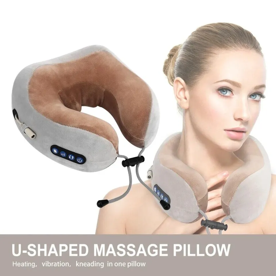 Electric Neck Massager U shaped Pillow Multifunctional Portable Shoulder  Cervical Massager Outdoor Home Car Relaxing Massage