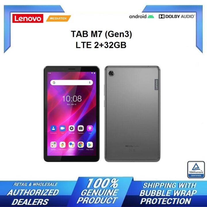 Malaysia Set Lenovo Tab M7 3rd Gen TB 7306X 7 Inch 32GB ROM