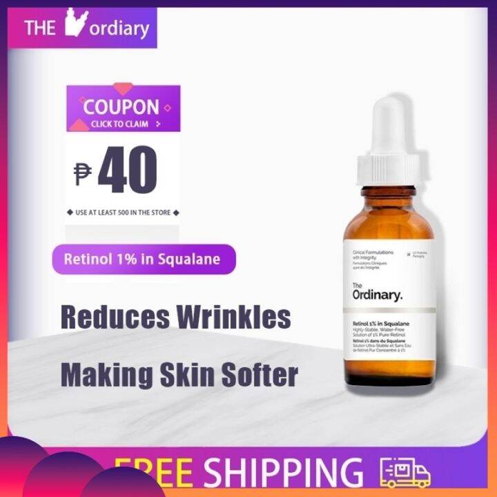 【Philippines spot】[100 authentic]The Ordinary Retinol 1 in Squalane Essence,AntiAging, Anti