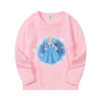 [COD] 2021 autumn new childrens long-sleeved T-shirt cartoon bottoming for children and girls