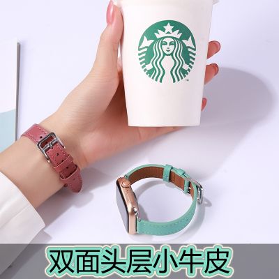 【Hot Sale】 sales suitable for strap iwatch applewatch top layer calfskin smart watch