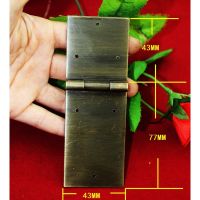 Brass Hinge Decor Door Hinges Wooden Box Hinge Fittings for Furniture Hardware Srcews43x120mm1PC