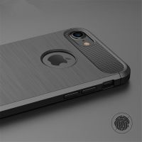 Carbon Fiber Silicone Phone Case for iphone 14 13 Plus Pro X XR XS 12 11 Pro Max SE 2020 6 6s 8 7 Plus Cover Shockproof TPU Case  Screen Protectors