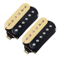 WK-Dula Coil Open Style Humbucker Electric Guitar Pickup Bridge Pickup Ivory/Black