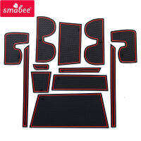 smabee Gate slot pad For For SUZUKI HUSTLER MR31 Interior Door PadCup Dust mats Water Coaster Non-slip REDWHITEBLACK