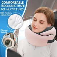 Travel Neck Pillow U Shape Neck Cushion Memory Foam Car Pillow Adjustable Car Airplane Pillows Soft Traveling Sleeping Cushion