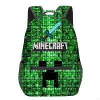 ⊕ Yb2 Minecraft กระเป๋าเป้สะพายหลัง กระเป๋านักเรียน สําหรับเด็กผู้ชาย และเด็กผู้หญิง BY2