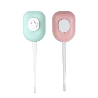 LED Light Earwax Remover Silicone Head Comfortable Ear Pick Spoon for Children Baby