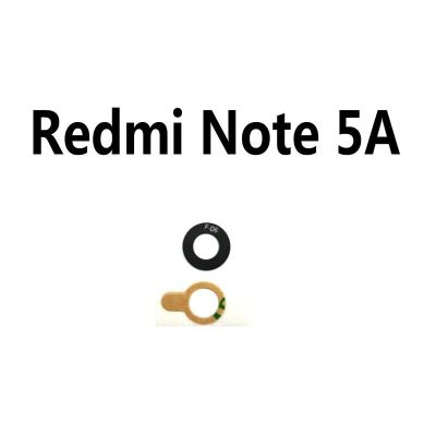 เลนส์กระจกกล้องถ่ายรูปกล้องด้านหลังเลนส์กระจกกล้องถ่ายรูปใหม่พร้อมใช้แทนกาวสำหรับ Xiaomi Redmi Note 5 5A โทรศัพท์1ชิ้น