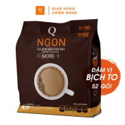 Cà phê sữa Ngon Trần Quang bịch lớn 1.04Kg 52 gói dài 20g instant Coffee