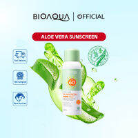 BIOAOUA Sunscreen Spray Aloe Vera Repair Whitening SPF60+ PA+++ สเปรย์ว่านหางจระเข้ ไวท์เทนนิ่ง