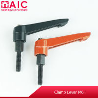 Clamp Lever มือหมุน ขนาดเกลียว M6 ความยาว 20-50 มม. สีดำ/ส้ม AIC ผู้นำด้านอุปกรณ์ทางวิศวกรรม