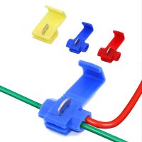 hot▩  10/50PCS Splice Electrical Terminals Wire Lock Breaking Cable Insulated Crimp Terminal Block