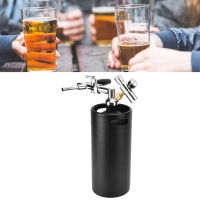 Pressurized Mini Keg Portable Pressure Regulator Food Grade Stainless Steel Wine Barrel 3.6L