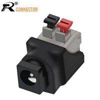 R Connector 1pc Jack DC Power Female 5.5X 2.1mm Connector Adapter Plug Cable Pressed connected for LED Strips 12V Wire conector
