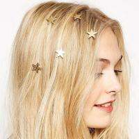 3/6 Pcs Fashion Women Gold Star Swirl Spiral Hairpin Barrettes Wedding Gift Women Headwear Accessories Hair Braiding Tools