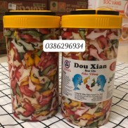 Thạch Con Cá Hàng Huy Dou Xian 2,5Kg Thạch Rau Câu Con Cá Dẻo Hàng Huy Hộp