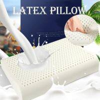 Breathable Latex Pillow Adult Rubber Pillow Core Ergonomic Outline Design Gift Sleep Aid Comfortable Soft Honeycomb Thailand Nat Pillows  Bolsters