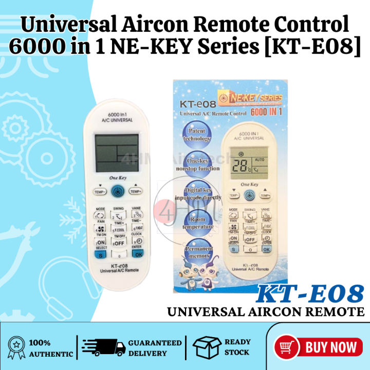 FOURHMC HIGH QUALITY Universal Aircon Remote Control 6000 in 1 NE-KEY ...