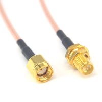 10 pcs/lot RF SMA RG316 15cm Extension Pigtail Cable RP-SMA Plug to RP SMA Jack Goldplated Connector Electrical Connectors