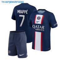 ☋﹉☃ 2022/2023 Paris PSG Home Adult kit football shirt Mens Top and Shorts Set Soccer Jersey MESSI MBAPPE NEED R JR