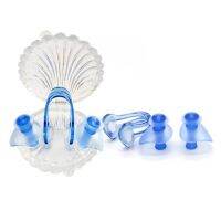 Waterproof Swimming Nose Clip Earplug Set Transparent Shell Box Soft Silicone Swimming Ear Plugs Anti-Choking Water Equipment