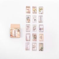 45 Pieces/pack Vintage Paper Scrapbooking Stamp Sticker Collection Flakes Diary Albums Planner Journaling Stationery