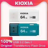 Kioxia แฟลชไดรว์ USB Transmemory USB3.2สีเขียว Gen1สีขาว64GB 128GB 256GB เดิมคือ Toshiba U-Pan ไดร์ฟปากกา Usb เมมโมรี่สติ๊ก