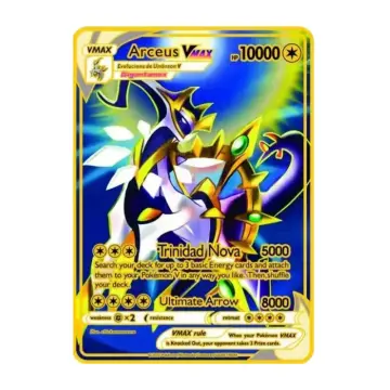 100Pcs GX Holographic Pokemon Cards in Portuguese Letter with Rainbow  Arceus Shiny Charizard trade card children toys