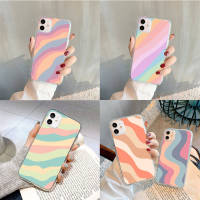 F-179 rainbow colors อ่อนนุ่ม TPU เคสโทรศัพท์ หรับ OPPO Reno A93 A91 3 4 5Z A95 F9 4Z A56 6Z 6 5F A55 A94 4F 2F F7 2Z 5 A32 SE Lite Pro โปร่งใส ปก