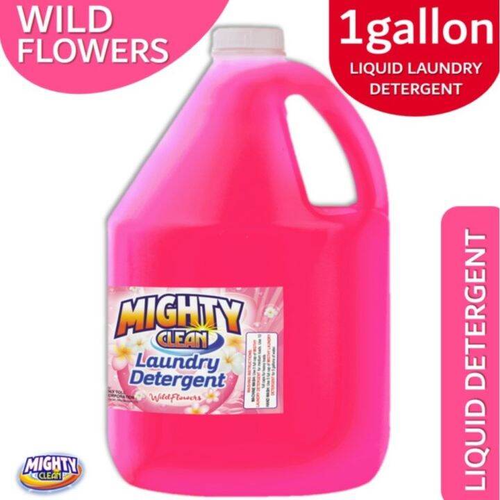 Mighty Clean Liquid Laundry Detergent Wildflowers LLD MAGENTA 1