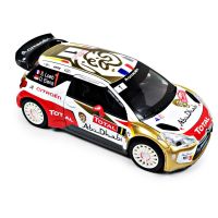 【Free-delivery】 MBJ Amll Diecast รุ่นของเล่น1:26 DS3 WRC เสียงดึงกลับรถแข่งสำหรับคอลเลกชัน