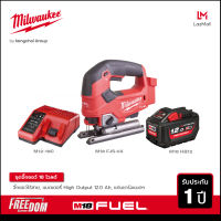 Milwaukee M18 FJS-0X จิ๊กซอว์ไร้สาย 18 โวลท์ พร้อมแบตเตอรี่ 12Ah M18 HB12 และแท่นชาร์จ 12-18 โวลท์ M1218C