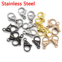 20/50PCS สแตนเลสสตีลชุบ Lobster Clasp Claw Clasps สำหรับสร้อยข้อมือสร้อยคอ DIY เครื่องประดับทำผลการค้นหาอุปกรณ์-DCVS STORE