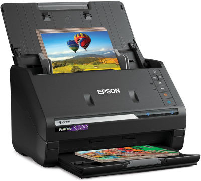 Epson FastFoto FF-680W Wireless High-Speed Photo and Document Scanning System, Black FF-680 - New