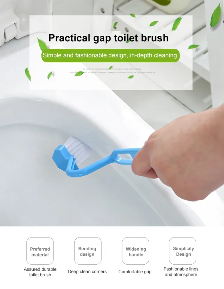 Small Size V Shape Baby Toilet Brush for Crevice Cleaning - China