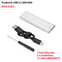 USB 3.1 Type-C to M.2 NGFF SSD Mobile Hard Drive Disk Box 6Gbps External Enclosure Case for m2 SATA SSD USB 3.1 22602280