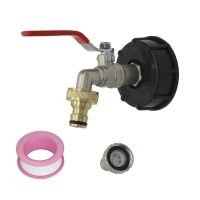 IBC Tank Adapter S60X6 To Iron Brass Tap 1/2 Replacement Valve 60mm Coarse Thread to 15mm Garden Water Connectors Drain Adapter