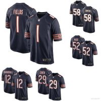 High volume jerseys NEW Chicago Bears NFL Football Jersey Fields Robinsonii Cohen Smith Mack Tshirt Top Legend Jersey Loose Sport Tee Unisex