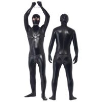 ZF3005 ชุดGimp Suit Costume Mens ชุดหนังดำ ชุดเซ็กซี่ผู้ใหญ่ ?ด่วนมีส่งGrabค่า