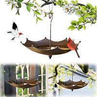 Umbrella-Shaped Bird Trough, Premium Hanging Bird Feeder Tray, Umbrella Bird Feeder for Outdoors