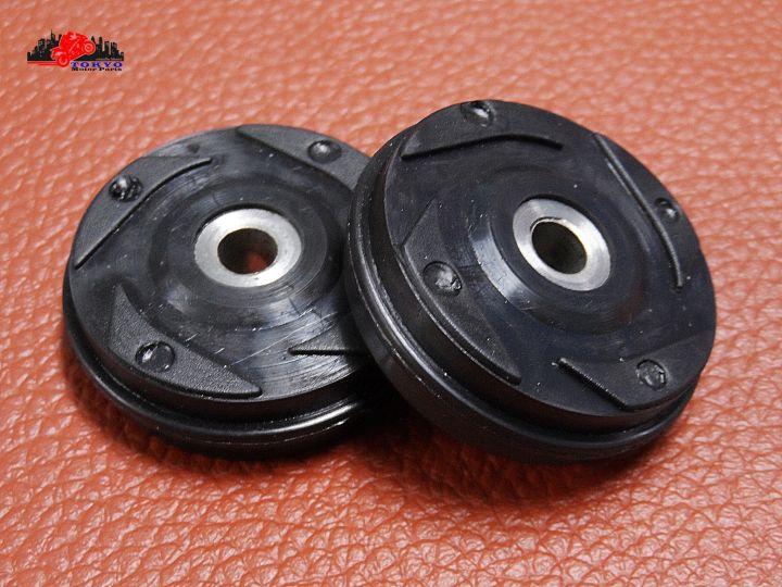 honda-wave110-dream110i-supercub-roller-compress-cap-chain-set-black-2-pcs-ยางกลิ้งโซ่-มีฟัน-4-ซม-x4-ซม-x0-6-มม-สินค้าคุณภาพดี