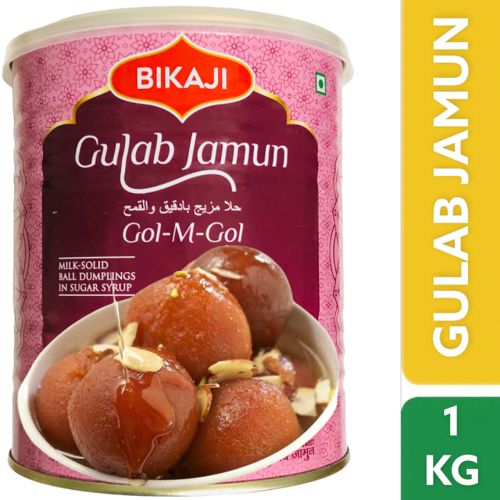 gulab-jamun-tin-1kg-bikaji-กูลาบจามุน